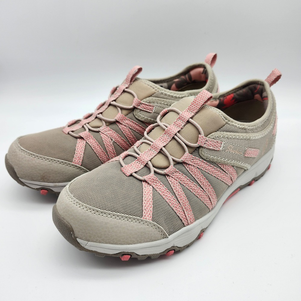 Skechers Seager Hiker Women's Slip On Walking hiking Shoes Sneakers Pink Beige